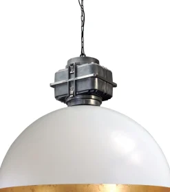 Hängelampen|Industrie Lampen*Masterlight Design Hängelampe XXL Ø80cm Weiß Industrie LARINO