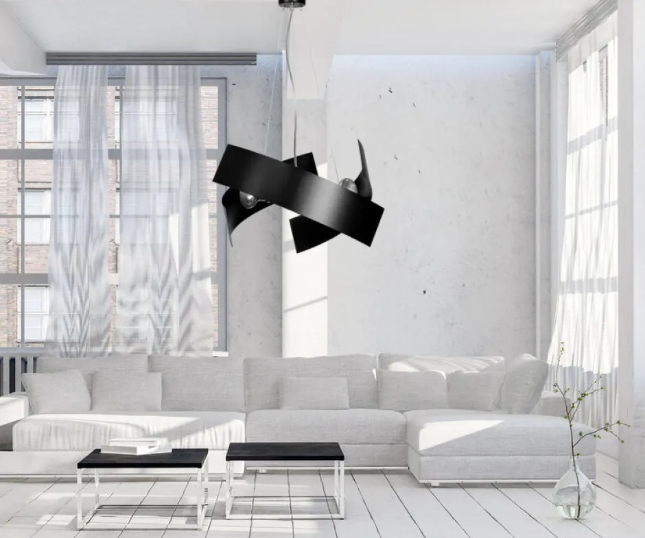 Hängelampen|Esszimmer Lampen*Emibig Design Hängeleuchte Schwarz Metall höhenverstellbar