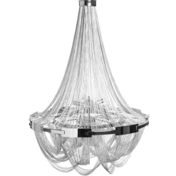 Invicta Interior Design Kronleuchter Wohnzimmer Metall Ketten in Silber< Hängelampen|Esszimmer Lampen