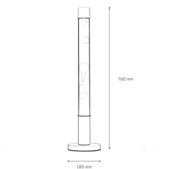 Retro Lampen|Lavalampen*Easylight Design Lavalampe XXL Blau Hellblau rund 76cm ALAN