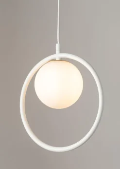 Hängelampen|Kugellampen*Sigma Design Pendelleuchte Glas Metall Weiß bis 0,9 m G9