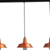 Masterlight Design Pendelleuchte Kupfer 3xE27 Ø25cm Handarbeit< Hängelampen|Industrie Lampen