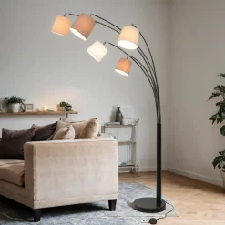 Invicta Interior Design Stehlampe DJERE Modern 200cm Wohnzimmer< Designerlampen|Moderne Lampen