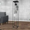 Moderne Lampen|Designerlampen*Invicta Interior Design Stehlampe Wohnzimmer Schwarz Grau 180cm DJERE