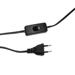 Moderne Lampen|Stofflampen*Suna Living Design Tischlampe Treibholz Stoffschirm 80 cm lang