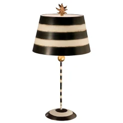 Schlafzimmer Lampen|Stofflampen*Elstead Design Tischleuchte 79 cm gestreift Wohnzimmer