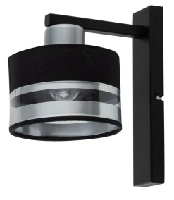 Sigma Design Wandleuchte Metall Schwarz Silber E27 gemütlich< Wohnzimmerlampen|Designerlampen