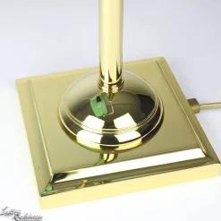 Glaslampen|Metall Lampen*Giovanni Battista Designer Bankerleuchte mit 24K vergoldet