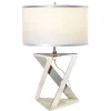 Stofflampen|Designerlampen*Elstead Designer Tischlampe Modern Marmor Fuß 71cm hoch MARBLE