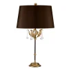 Tischlampen|Designerlampen*Elstead Designer Tischleuchte Stoffschirm 72cm hoch Klassisch