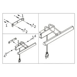 Led Lampen|Wandleuchten*Steinhauer Dimmbare LED Bilderleuchte Metall B:60 cm 9 W flexibel