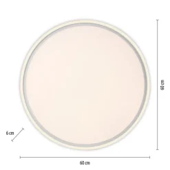 Flurlampen|Bürolampen*Just Light Dimmbare LED Deckenlampe Fernbedienung 2700-5000 K rund