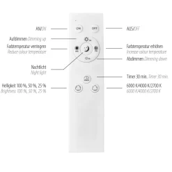 Deckenleuchten|Flurlampen*Just Light Dimmbare LED Deckenlampe Schwarz Gold Ø57 cm 3850 lm