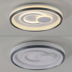 Deckenleuchten|Flurlampen*Just Light Dimmbare LED Deckenlampe Weiß Ø50 cm rund 3000 K 35 W