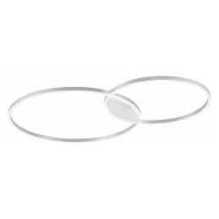 Deckenleuchten|Flurlampen*Paul Neuhaus Dimmbare LED Deckenlampe Ringe in Aluminium L:124,5 cm