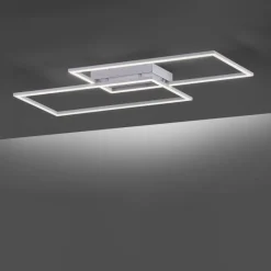 Deckenleuchten|Flurlampen*Paul Neuhaus Dimmbare LED Deckenlampe L:83 cm Memory 30 W in Stahl