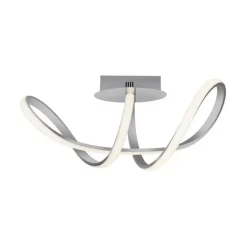 Deckenleuchten|Flurlampen*Just Light Dimmbare LED Deckenlampe in Aluminium 3000 K warmweiß