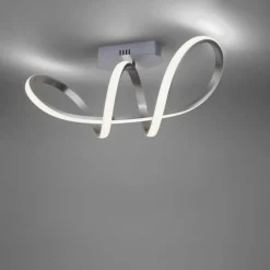 Deckenleuchten|Flurlampen*Just Light Dimmbare LED Deckenlampe in Aluminium 3000 K warmweiß