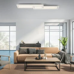 Just Light Dimmbare LED Deckenleuchte Fernbedienung 32 W 110 cm< Flurlampen|Bürolampen