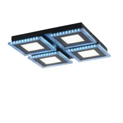 Flurlampen|Bürolampen*Just Light Dimmbare LED Deckenleuchte RBG Licht 17 W Fernbedienung