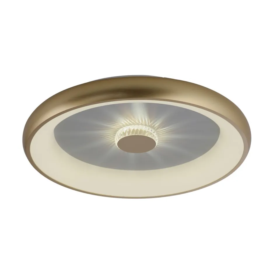 Flurlampen|Bürolampen*Just Light Dimmbare LED Deckenleuchte 2700-5000 K Ø61,5 cm Messing