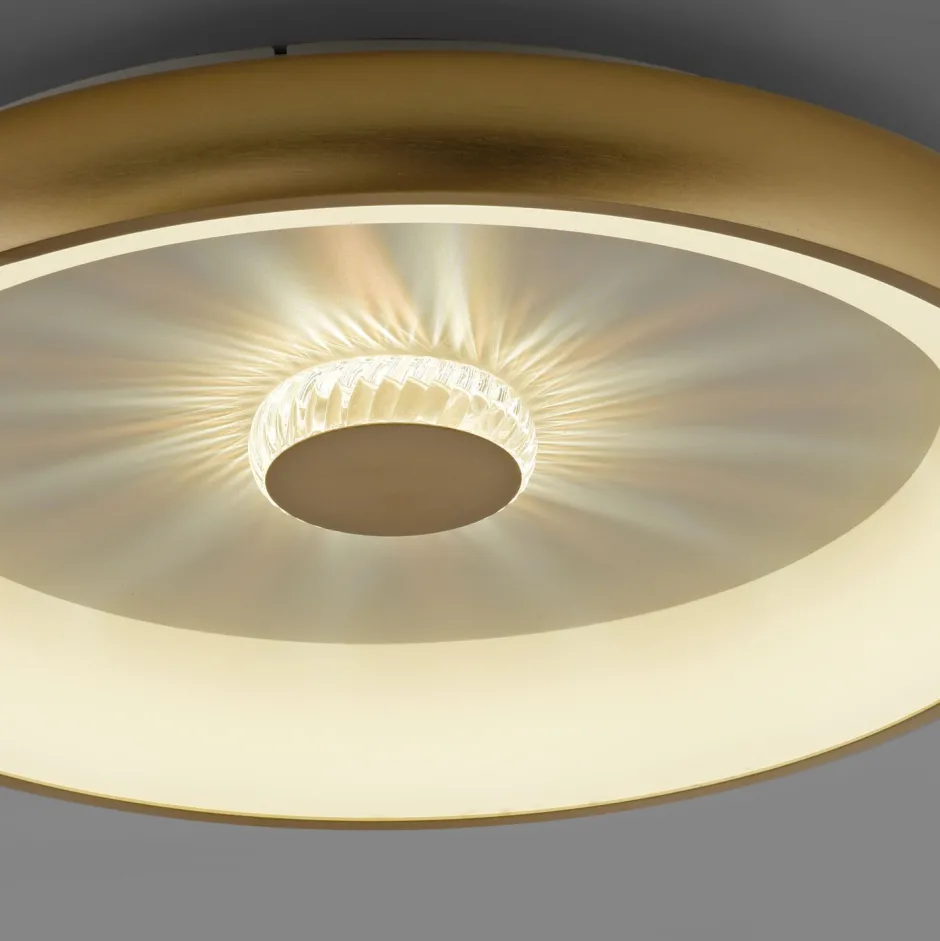 Flurlampen|Bürolampen*Just Light Dimmbare LED Deckenleuchte 2700-5000 K Ø61,5 cm Messing