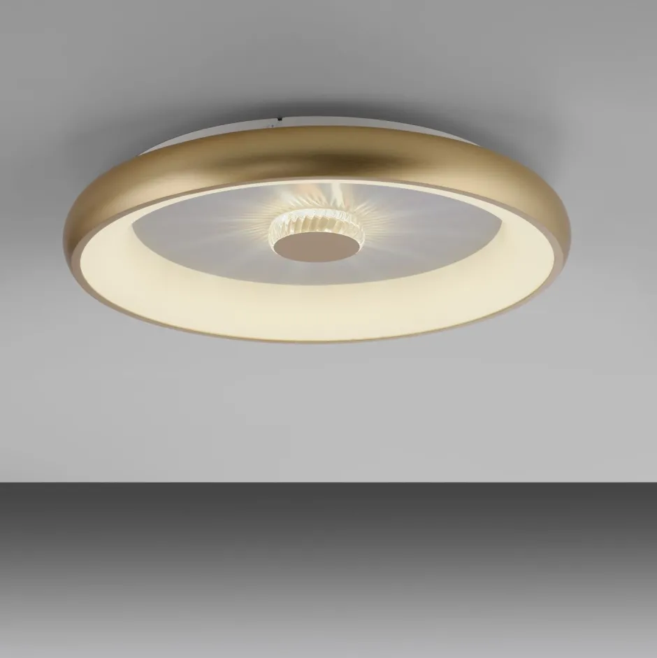 Flurlampen|Bürolampen*Just Light Dimmbare LED Deckenleuchte 2700-5000 K Ø61,5 cm Messing