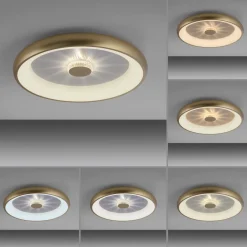 Flurlampen|Bürolampen*Just Light Dimmbare LED Deckenleuchte 2700-5000 K Ø61,5 cm Messing