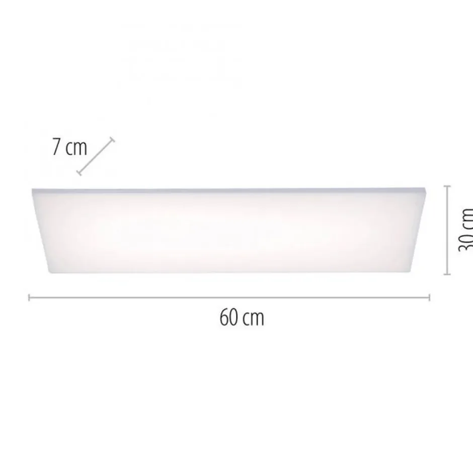 Deckenleuchten|Flurlampen*Paul Neuhaus Dimmbare LED Deckenleuchte Fernbedienung Weiß RGB flach