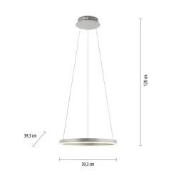Hängelampen|Bürolampen*Just Light Dimmbare LED Hängelampe Aluminium Metall Ø39,3 cm 20 W