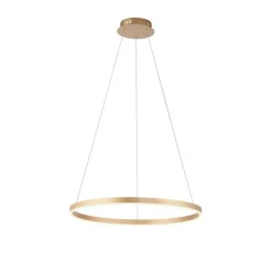 Just Light Dimmbare LED Pendelleuchte Ø58,5 cm 3000 K in Messing< Hängelampen|Bürolampen