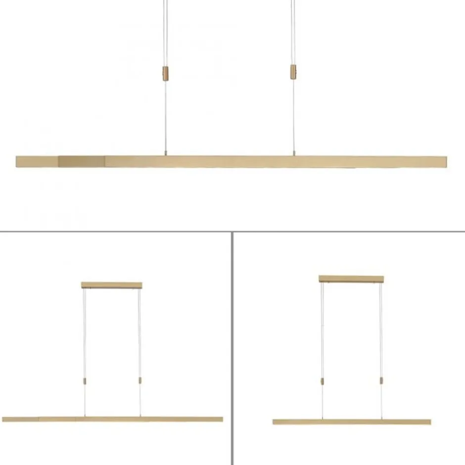 Paul Neuhaus Dimmbare LED Pendelleuchte Touch 4680 lm in Messing< Hängelampen|Bürolampen