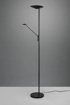 Wohnzimmerlampen|Metall Lampen*Trio Reality Dimmbare LED Stehlampe flexibel 180 cm Schwarz Lesen