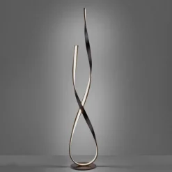 Wohnzimmerlampen|Metall Lampen*Paul Neuhaus Dimmbare LED Stehlampe in Rostbraun 140 cm 3000 K 26 W