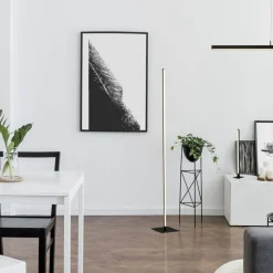 Wohnzimmerlampen|Metall Lampen*Searchlight Dimmbare LED Stehlampe Metall mit Touch 18 W 150 cm