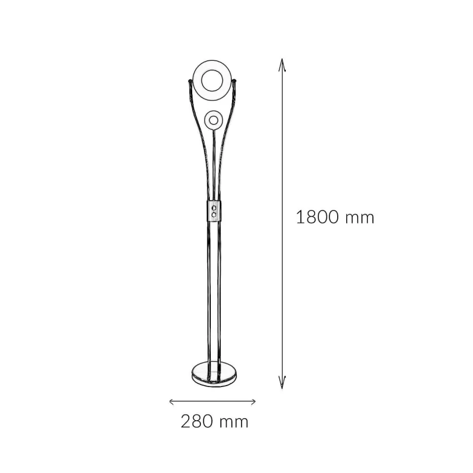 Led Lampen|Moderne Lampen*Trio Reality Dimmbare LED Stehleuchte Modern Weiß