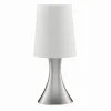 Tischlampen|Schlafzimmer Lampen*Searchlight Dimmbare Touch Tischleuchte Touchdimmer Modern Silber farben
