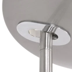 Wohnzimmerlampen|Metall Lampen*Steinhauer Dimmbarer LED Deckenfluter mit Lesearm in Stahl 185 cm