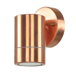 Metall Lampen|Messinglampen*Lido Down Strahler Wand außen in Kupfer aus Messing IP54