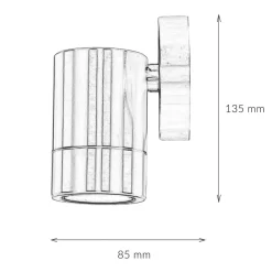 Metall Lampen|Messinglampen*Lido Down Strahler Wand außen in Kupfer aus Messing IP54