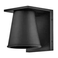 Stofflampen|Außenwandleuchten*Elstead Downlight Terrasse Schwarz LED GU10 klein H: 15,4 cm