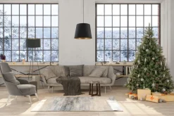 Metall Lampen|Stofflampen*Nowodvorski Dreibein Stehlampe E27 156 cm in Schwarz Gold Metall Stoff