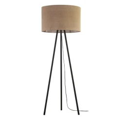 Moderne Lampen|Wohnzimmerlampen*TK Lighting Dreibein Stehlampe Jute Metall 159 cm Braun Schwarz Boho