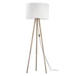 TK Lighting Dreibein Stehlampe klein 146 cm Skandinavisch Holz Stoff< Lampen Aus Aller Welt|Stofflampen