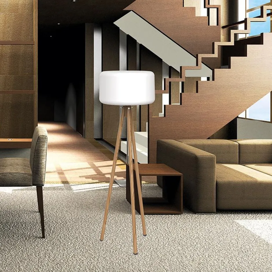 Metall Lampen|Skandinavische Lampen*Newgarden Dreibein Stehleuchte Solar Farbwechsel 140 cm LED