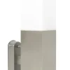 Metall Lampen|Feuchtraumleuchten*SU-MA Eckige Außenlampe Edelstahl IP44 blendarm E27