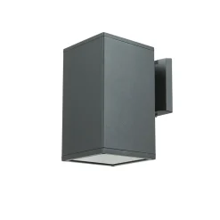 SU-MA Eckige Außenleuchte Anthrazit IP54 H:20 cm E27< Metall Lampen|Feuchtraumleuchten