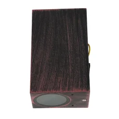 Moderne Lampen|Moderne Außenleuchten*Easylight Eckige Außenleuchte Up & Down AALBORG Braun Antik