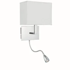 Searchlight Eckige Bauhaus Wandlampe Bauhaus Chrom< Wandleuchten|Moderne Lampen