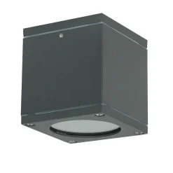 Metall Lampen|Feuchtraumleuchten*SU-MA Eckige Deckenleuchte außen IP54 wetterfest